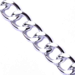 05-P Cadena Aluminio K1617 Plateada 7x10mm (1 mto)