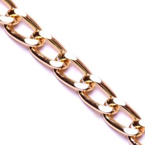 Cadena Aluminio K1316 Dorada 15x10mm (1 mto)