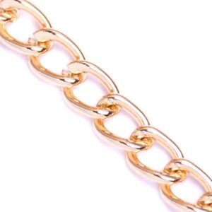 25D Cadena Aluminio K1808 Dorada (1 mto)