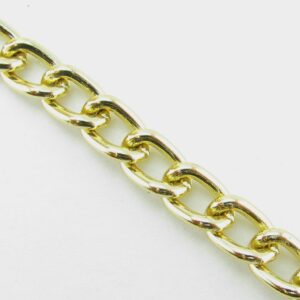 Cadena de Alumino A014 1.6x6x9 Dorada (1 mts)