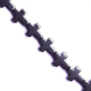 Hematita Cruz 8x10mm Natural 40cm aprox. (1 tira)