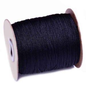 Cordon Italiano 1mm- Negro 200m (1 rollo)