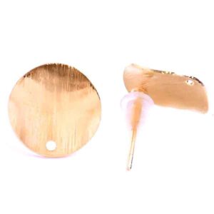 B.ORO 18K BF76 Arete Poste Circulo 12mm (1 par)