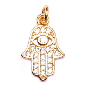 453-02 Micropave Mano Zironia 12x10mm Dorado (1 pza)