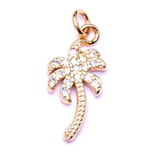 Micropave Palmera 14mm Dorado (1 pza)