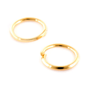 CAG03 Chapa Oro Argolla 8mm- 28pzas aprox (4 grms)