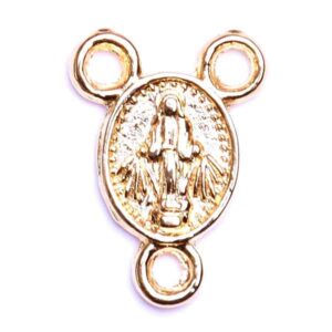 CTR06 Chapa Oro Trio Milagrosa 10mm (2 pza)