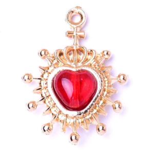 ME. Zamak DO Medalla Sagrado Corazon 18mm (1 pza)