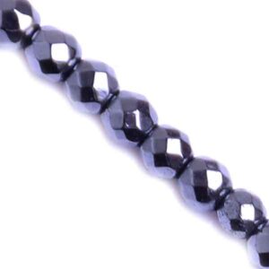 Hematita Bola Fac. 2mm Natural 40cm aprox. (1 tira)