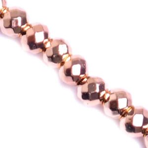 Hematita Bola Fac. 2mm Dorado Claro 40cm aprox. (1 tira)