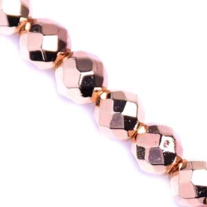 Hematita Bola Fac. 6mm Dorado Claro 40cm aprox. (1 tira)