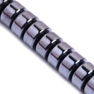 07N Hematita Rondel 6x3mm Natural  40cm aprox. (1 tira)