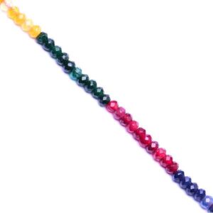 05 Jade Rondel Fac. 4mm Mix 37cm aprox.  (1 tira)