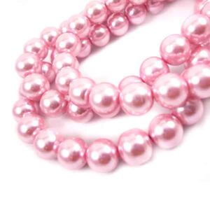Cristal Perla 4mm 05-Rosa 41cm aprox. (1 tira)
