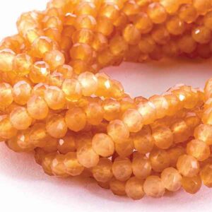 Cristal Rondel Fac. 6mm D-133 Opalo Melon 41cm aprox. (1 tira)