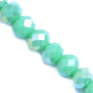 Cristal Rondel Fac. 6mm D-081AB Turquesa AB 41cm aprox. (1 tira)