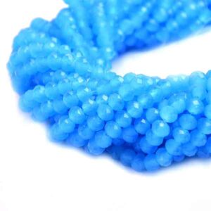 Cristal Rondel Fac. 6mm E-037 Opal Aqua 41cm aprox. (1 tira)