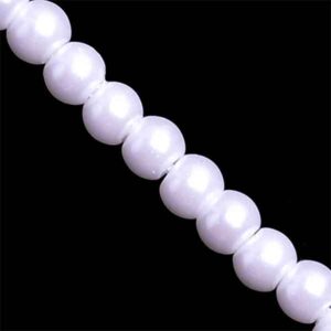 Rosenthel Perla Cristal Alta Calidad Bola 3mm 01-Blanco (1 tira)