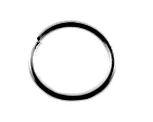 Argolla .9x8mm sencilla Plateado- 79pzas aprox (15 grm)