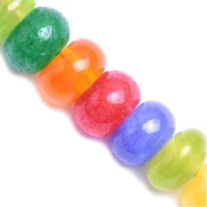 Jade Dona Lisa 4x6mm Multicolor 37cm aprox.  (1 tira)