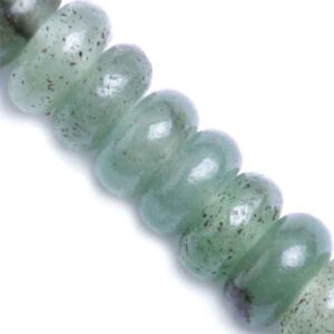Jade Verde Rondel 4x6mm (1 tira)