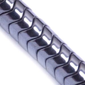 Hematita Disco Ondulado 6x3mm Natural 40cm aprox. (1 tira)