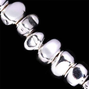 Hematita Chip 5-8mm Plata 40cm aprox. (1 tira)