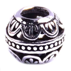 CU Pewter PA Cuenta Flor 11mm (2 pzas)