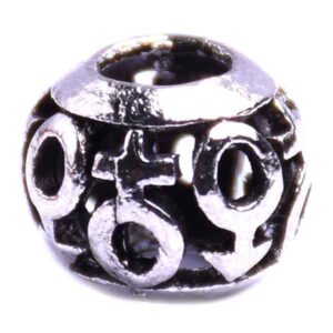 CU Pewter PA Cuenta Signos 11mm (2 pzas)