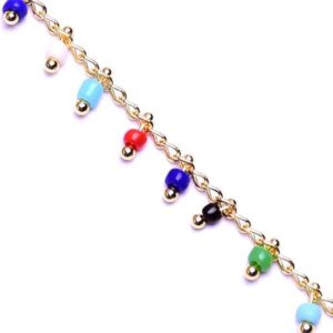 06 Chapa Oro 18K Cadena Colgante Mini Mix 1mm (1 mto)