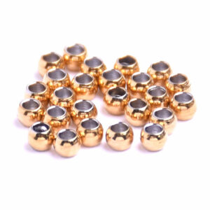 Acero Bola Lisa 2.0mm Dorado (20 pzas)