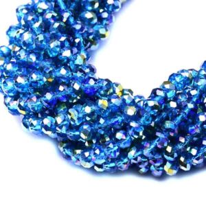 Cristal Rondel Fac.. 6mm C104AB-Montana Tornasol 41cm aprox. (1 tira)