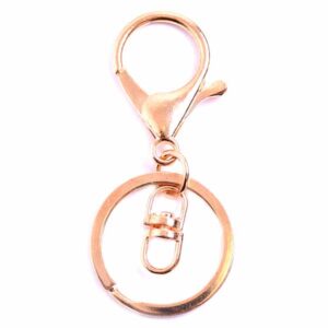 Broche Ballena con Argolla para Llavero 30x34 Dor (2 pzas)