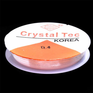 Rollo Elástico transparente 0.4mm- 13m aprox (1 pza)