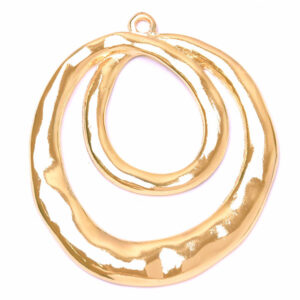 04 Chapa de Oro Dije Espiral 60mm(1 pza)