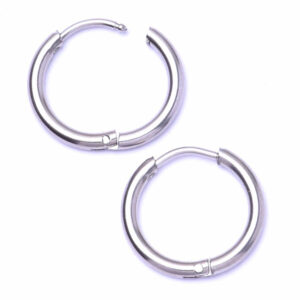 Acero Arracada 15mm Acero  (1 par)