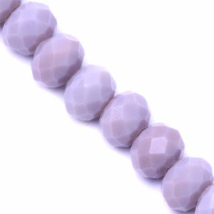 Cristal Rondel Fac. 6mm D-144 Lila Mate 41cm aprox.(1 tira)