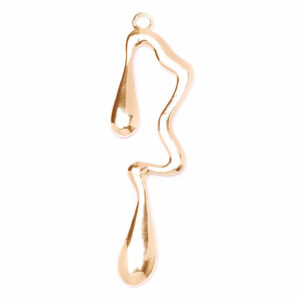 16 Chapa de Oro Dije Lagrimas 80mm  (1 pza)