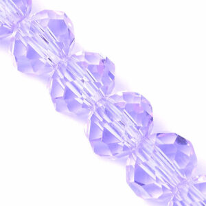 Cristal Rondel Fac. 6mm E-12 Lila 41cm aprox. (1 tira)