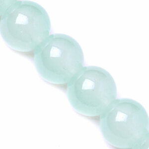 03-14 Cristal Jadesito Bola 8mm Verde Claro 39cm aprox. (1 tira)