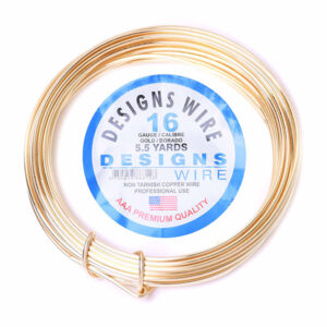 Alambre Desings Wire Dorado #16 1.29mm (4.2m aprox) (1 pza)