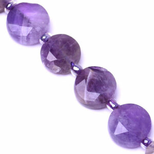 LD763 Amatista Moneda Fac 10mm (1 tira)