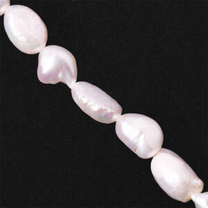 Perla de Rio Blanca Irregular 6-7mm- 34cm aprox (1 tira)