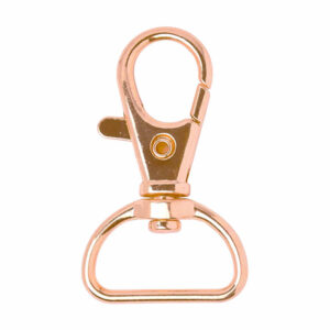 Broche para Bolsa c/argolla giratoria Dorado 40mm (1 pza)