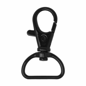 Broche para Bolsa c/argolla giratoria Negro 40mm (1 pza)