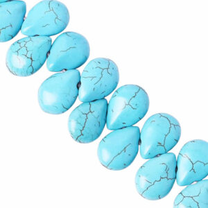 Howlita Azul Gota 10x14mm- 39cm aprox (1 tira)