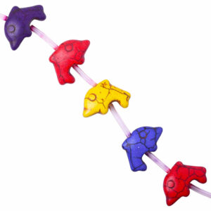 309-Howlita Mullticolor Delfin 14mm- 39cm aprox (1 tira)