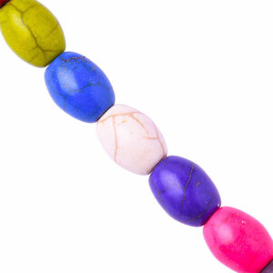 364-Howlita Multicolor Arroz 10mm- 41cm aprox (1 tira)