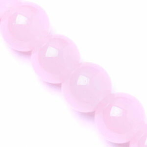 04-02 Cristal Jadesito Bola 10mm Rosa 39cm aprox. (1 tira)