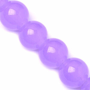 04-03 Cristal Jadesito Bola 10mm Lila 39cm aprox. (1 tira)